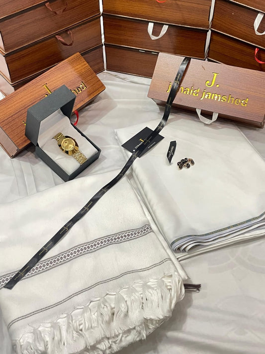 WINTER WASH N WEAR J. SUIT+J. WHOOL SHAWL+PREMIUM WATCH AND SPECIAL WOODEN BOX