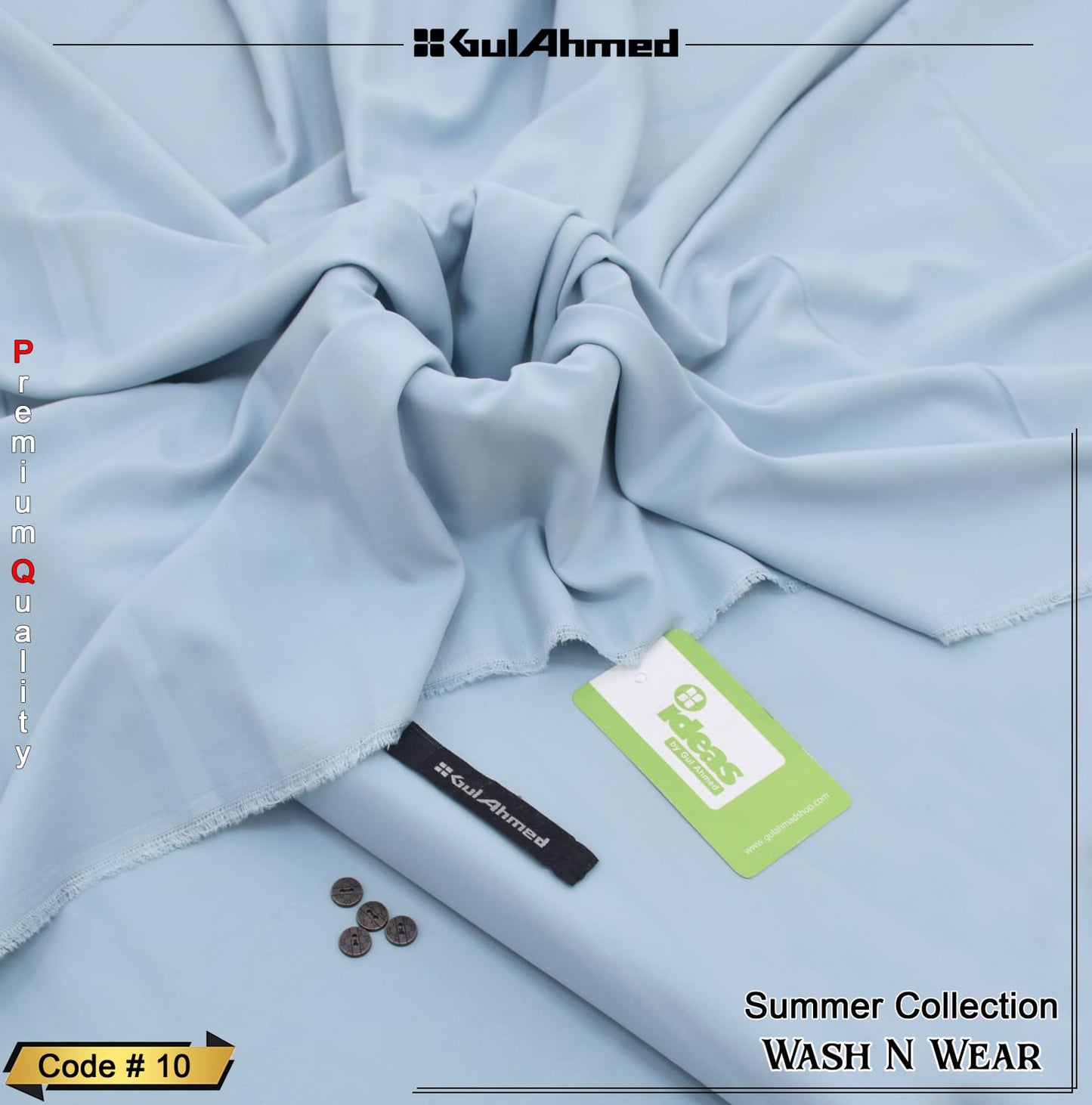 GulAhmed Wash n Wear Suit with Gift Box