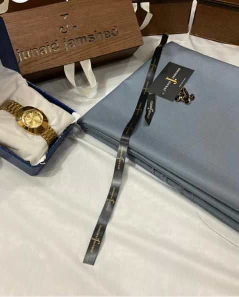 J. WASH N WEAR Suit & Branded Watch with BOX Pack
