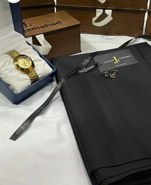 J. WASH N WEAR Suit & Branded Watch with BOX Pack