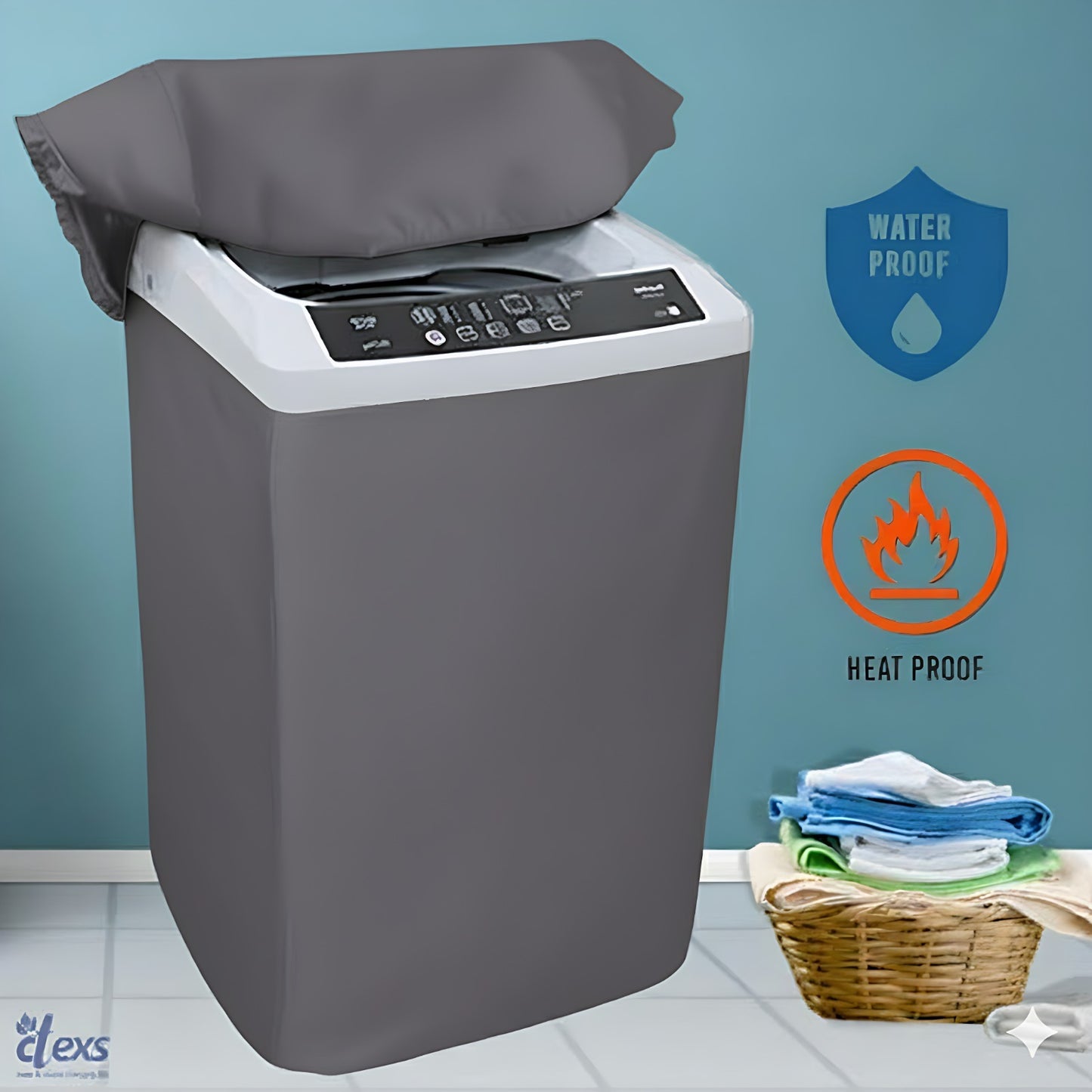 Waterproof Top Loaded Washing Machine Cover (Parachute Fabric)