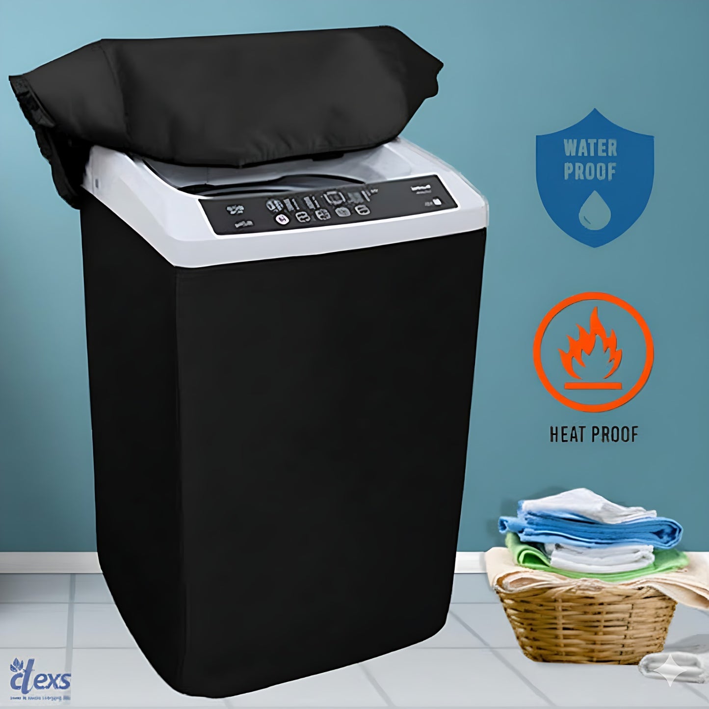 Waterproof Top Loaded Washing Machine Cover (Parachute Fabric)