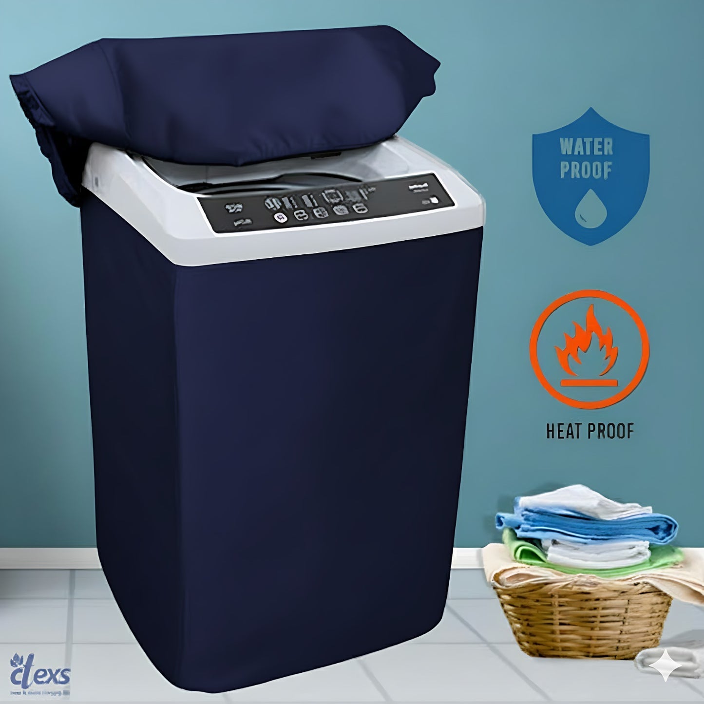 Waterproof Top Loaded Washing Machine Cover (Parachute Fabric)