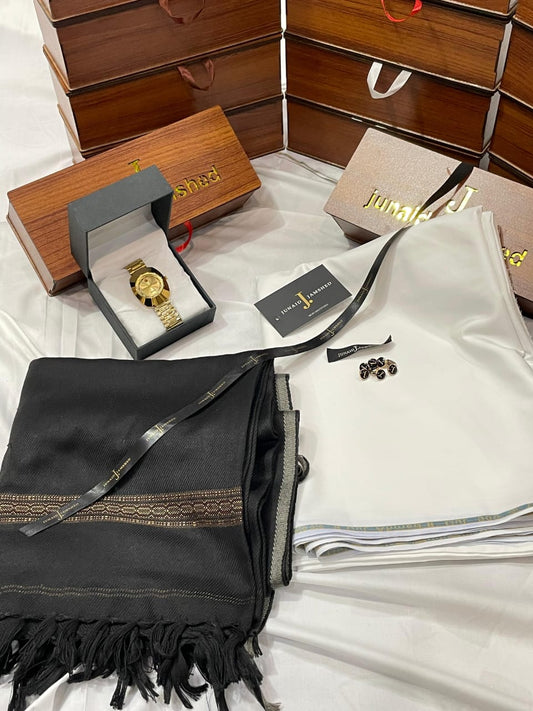 WINTER WASH N WEAR J. SUIT+J. WHOOL SHAWL+PREMIUM WATCH AND SPECIAL WOODEN BOX (Copy)