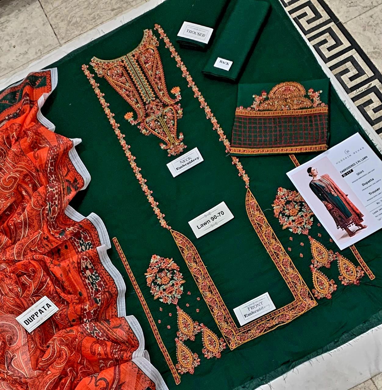Lawn Embroidered 3pc