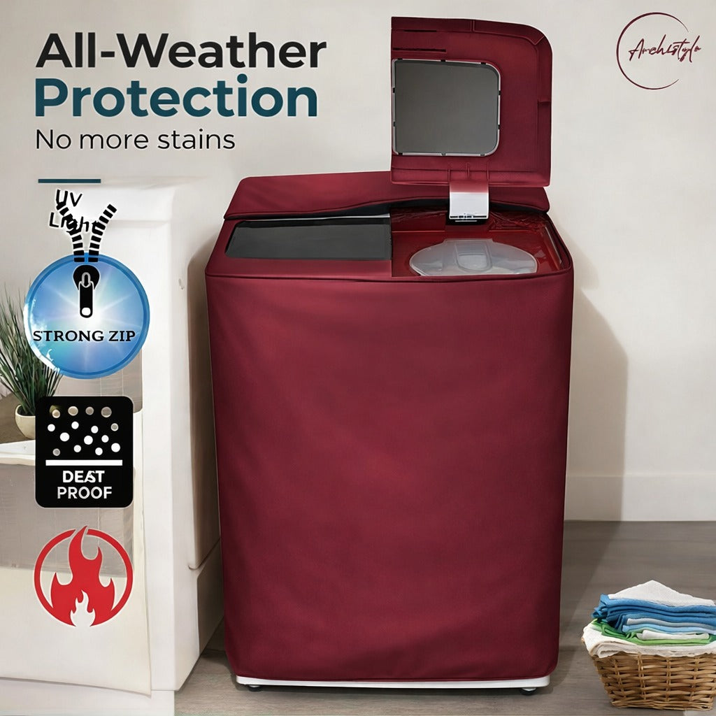 Twin Tub Washing Machine Cover Waterproof (Parachute Fabric)