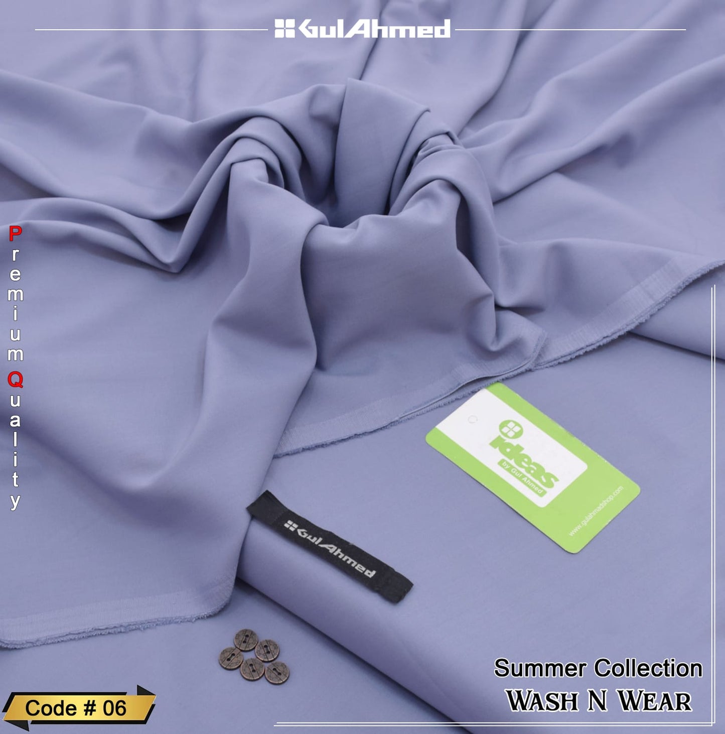 GulAhmed Wash n Wear Suit with Gift Box