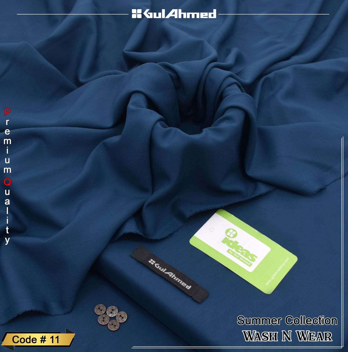 GulAhmed Wash n Wear Suit with Gift Box