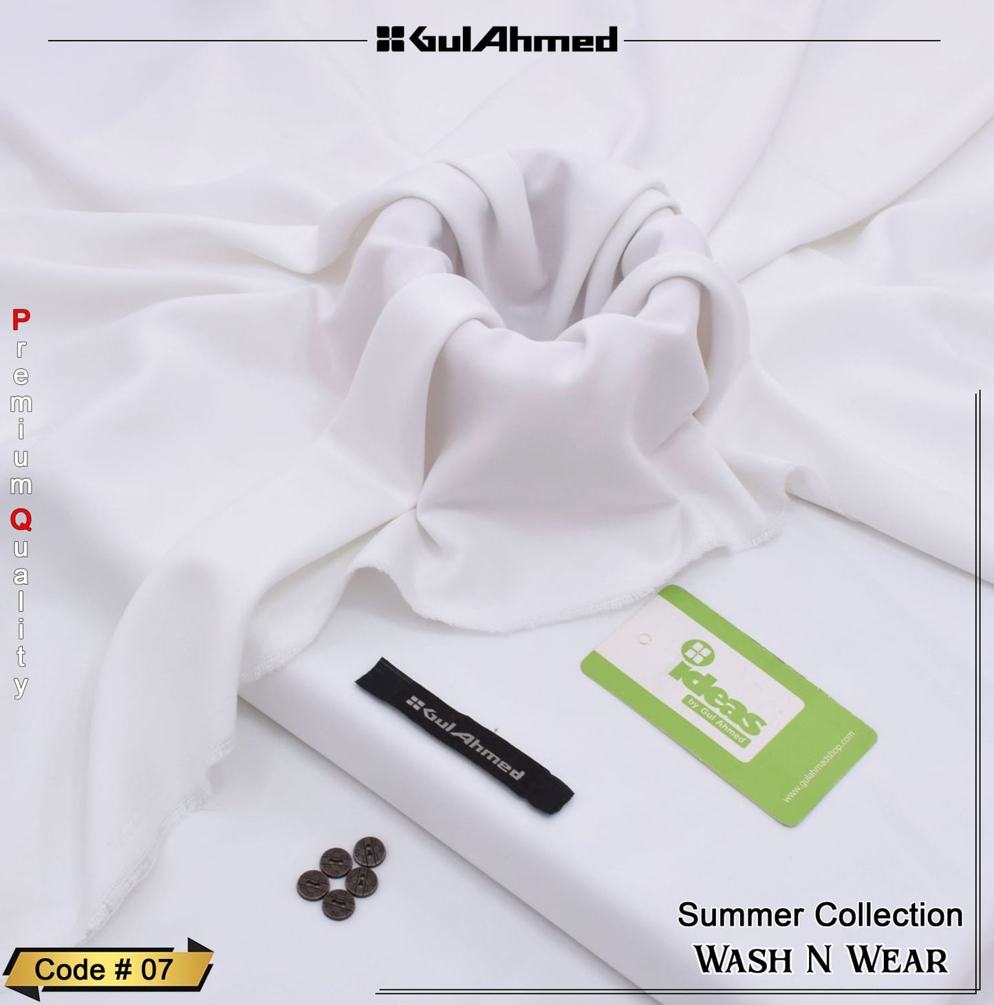 GulAhmed Wash n Wear Suit with Gift Box
