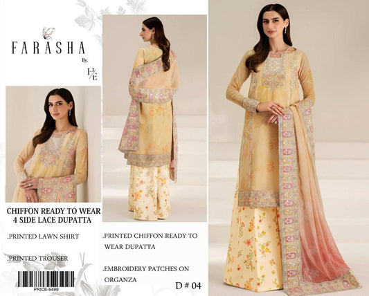 Lawn 3pc with Organza Patches & Cutwork Dupatta